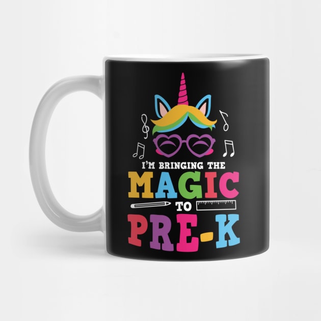 I'm Bringing The Magic To Pre-K Unicorn Pre Kindergarten Gift by BadDesignCo